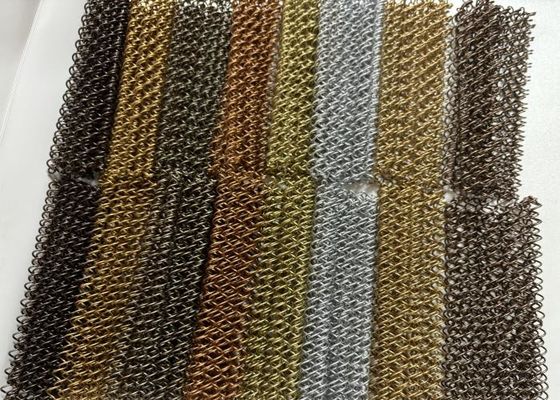 Aluminium Metall Dekorativnetz Vorhang Kette Vorhänge Stoff Kamin Drahtnetz Metall Spirale Mesh Deckenvorhang