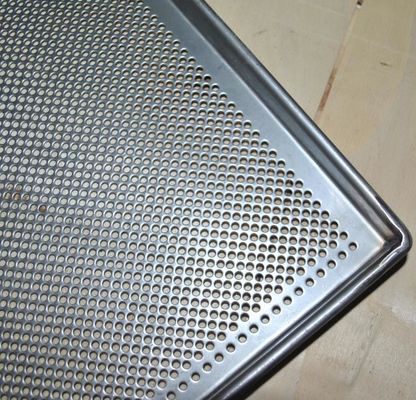 Metallperforierter Backen-Umhüllungs-Behälter für Ofen, Edelstahl-Essenstablett