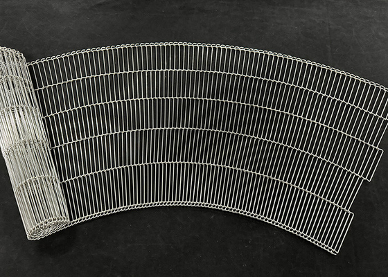 Ein guter Preis. 304 316L Edelstahl Kurvnetzband Leiterförderband Online