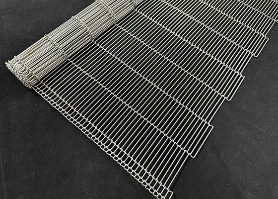 Lebensmittel-Schokolade-Enrober Edelstahl-Flach-Flex-Drahtnetz-Fließband