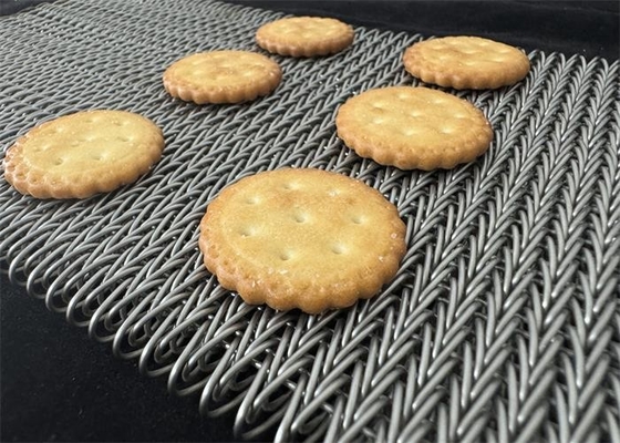 Edelstahl-Drahtnetz-Verbindung ausbalanciertes Gewebeförderband Kabelgewebeförderband