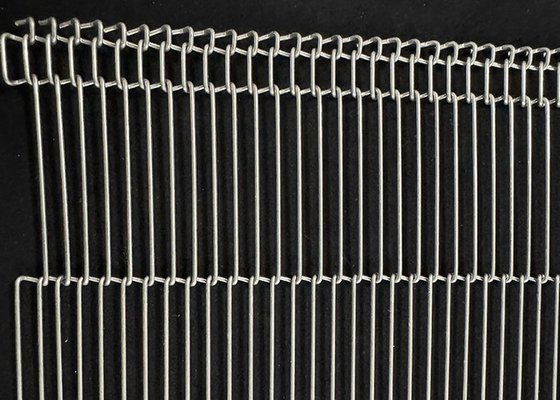 Professionelle 304 316 Edelstahl Flat Flex Leiter Drahtnetz Förderband für Schokoladen-Enrober