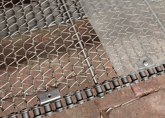 Ein guter Preis. Wärmebeständige Edelstahl Metall Wire Mesh Kette Förderband für Fördermittel winziges Material Online