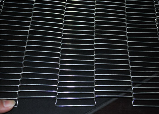 Planum-Edelstahl-Metalldraht-Maschen-Kettenglied-Förderband mit ausgeglichenem