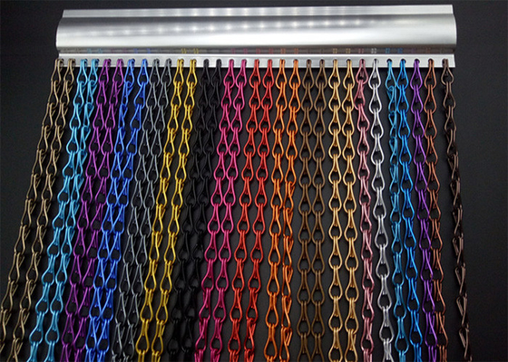 Ein guter Preis. Metallgehängte Kettenverbindung Vorhang Doppelhaken 90x210cm angepasste Farbe Online