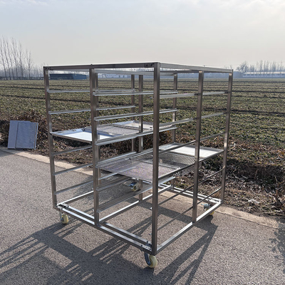Ein guter Preis. Gewerbliche Küche 6 Stufe 304 Edelstahlplatte Backplatte Trocknungsregal Trolley Online