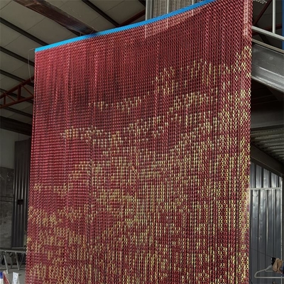 Ein guter Preis. Unterschiedliche Farbe Dekorationsnetz Vorhang Fliegschirm Tür Doppelhaken Aluminium-Kette Link Mesh Vorhang Online