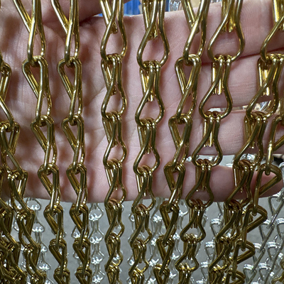 Ein guter Preis. Besondere Größe Dekorative Gold Aluminium Metall Mesh Dusche Decken Wand Zimmer Vorhang Online