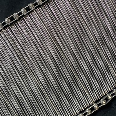Spirale Drahtmaschengürtel aus Edelstahl Balance Weave Mesh Gürtel mit Kette für Förderer