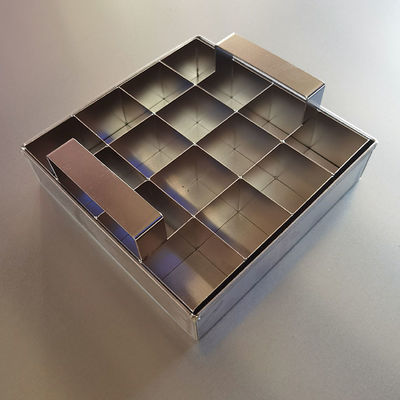 Individuelle Brownie-Form mit Schokoladen-Brownie-Schneider aus Edelstahl 304