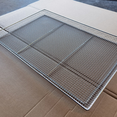 Ein guter Preis. 800x600mm Edelstahl-Drahtgittertablett zum Trocknen, Backen und Kühlen von Lebensmitteln Online