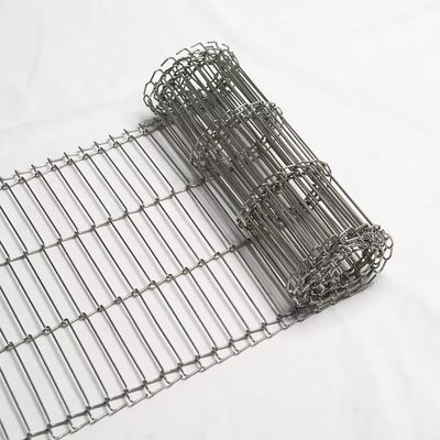 Ein guter Preis. SS304 316 Schokoladenkettenverbindung Edelstahldrahtnetz Flexible Leiter Förderband für Brotfabrik Online