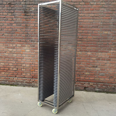 Qualität Schwerlast 30 Schichten 304 Edelstahl Bäckerei Rack Tray für Rotationsofen Fabrik