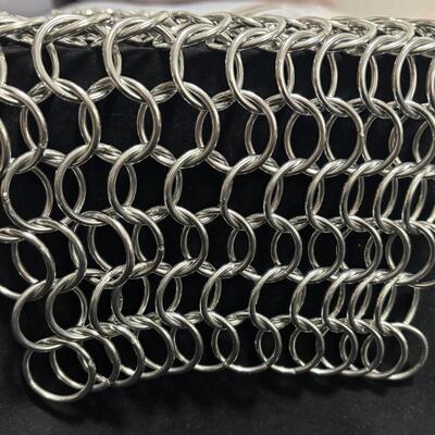 Ein guter Preis. Large Ring Welded Mesh Stainless Steel Metal Chain Mail Welded Ring Mesh Curtain Online