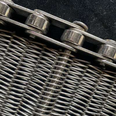 Ein guter Preis. Lebensmittelechte Hochtemperatur-Metall-Carbon-Mesh-Spülgitter-Ofenkette-Glieder-Spiral-Förderband-Edelstahl-Drahtband Online
