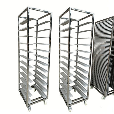 Kommerzielle Küche Sus 304 316 Edelstahl Aluminium 600 x 400 Drehofen Halbbäckerei Brotregal Trolleywagen