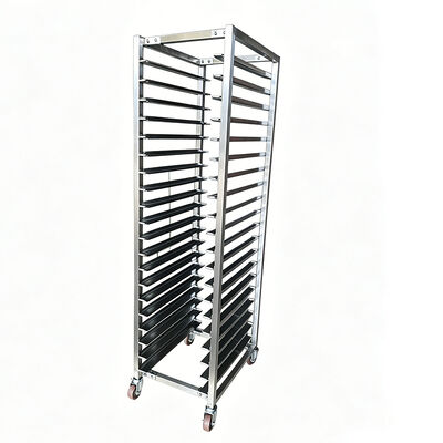 Handelsgewerbliche Metallküche Pizza Ofen Regal Donut Doppeltrocknung Edelstahl Bäckerei Trolley Brot Kühlregal