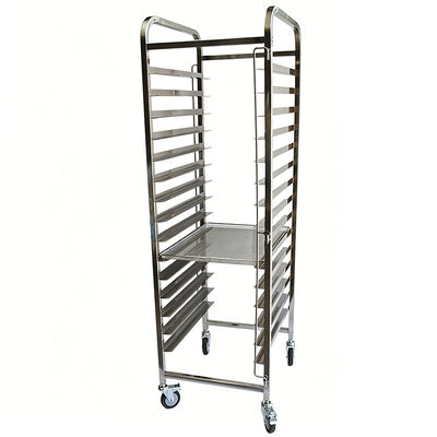 Gewerbeküche Sus 304 316 Edelstahl Aluminium 600 x 400 Drehofen Halber Bäckereibrot Kühlregalwagen halber Bäckereiwagen