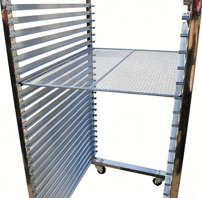 Hochverstellbares ökonomisches Schwermetall Edelstahl 20 Pan Tray Backofen Kühlung gewerbliche Bäckerei Rack