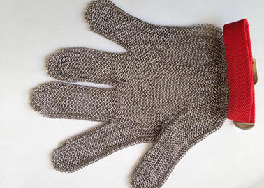 Ein guter Preis. Umschaltbare Edelstahl-Handschuhe des Sicherheits-Niveau-5 mit Textilbügel-Silber-Farbe Online