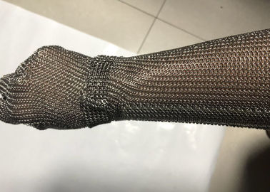 Ein guter Preis. 19cm ausgedehnte Stulpen-Kettenhemd-Edelstahl-Maschen-Handschuhe für die Schlachtung Online