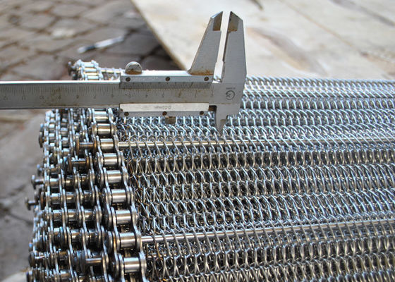 1.6m Edelstahl-Maschendraht-Förderband, Metallmaschen-Förderband
