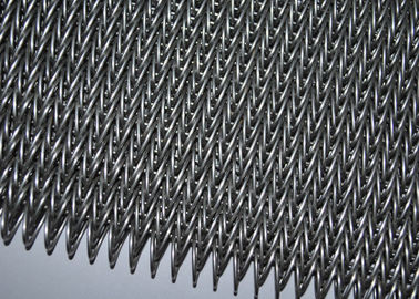 Große Mauer 304 Edelstahlnetzförderband Flachdrahtstangenkette