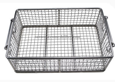 Ein guter Preis. Gesundes Rechteck-Poliermetalldraht-Korb mit beweglichen Griffen Online