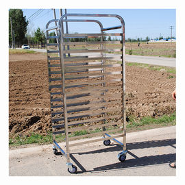 Ein guter Preis. Gestell-Laufkatze des Edelstahl-304 für versorgende Ausrüstung, silberne Farbe Online
