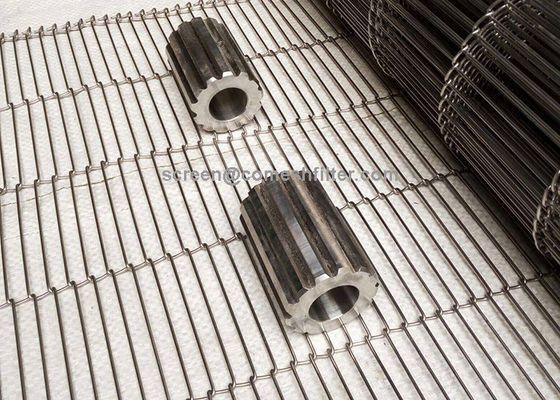 Maschendraht-Förderband des Schokoladen-flaches Flex1mm