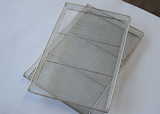 Polierdraht Mesh Oven Tray Baking des Edelstahl-1.2mm