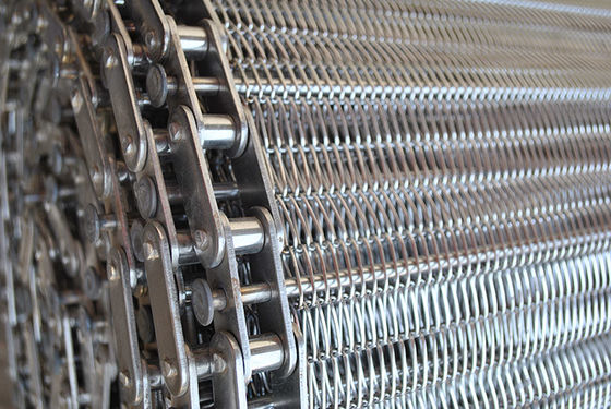 Ein guter Preis. Gesponnener ausgeglichener Edelstahl Mesh Conveyor Belt Online