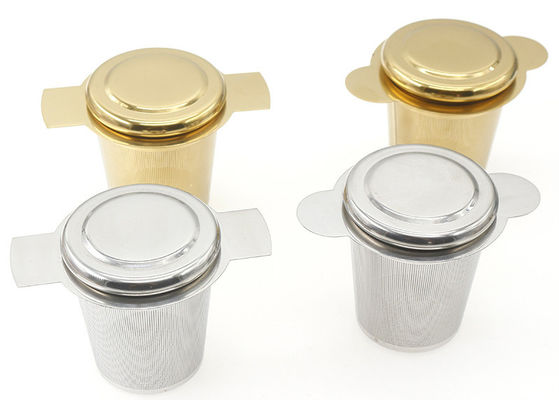 Hygienischer 304 Edelstahl Mesh Tea Infuser With Lid und Griffe