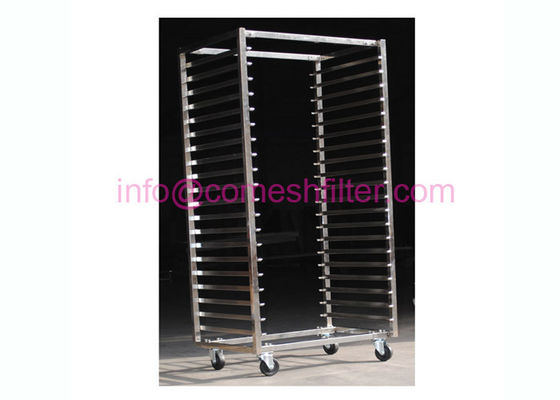Rad-Trockner-Mesh Trays Fda Stainless Steel-Gestell-Laufkatze