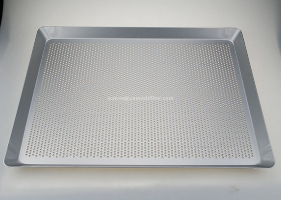 400x300mm perforiertes Aluminiumstangenbrot Tray For Oven