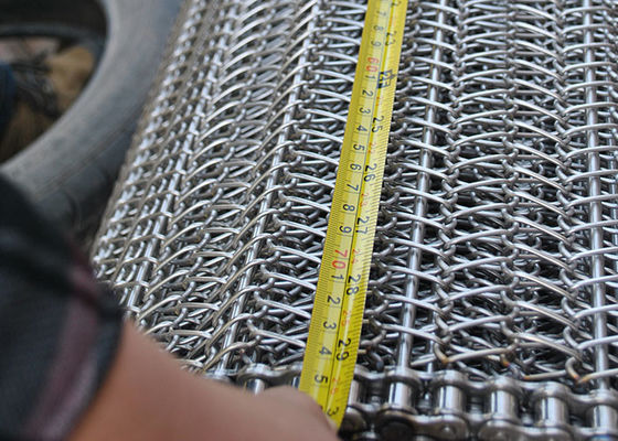 Ein guter Preis. Edelstahl-gewundene Mesh Belts 4m des Nahrungsmittelgrad-304 Breite Online