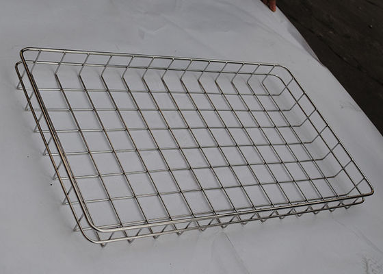 Wiederverwendbarer 304 Edelstahl-Draht Mesh Tray Baking Bread FDAs 3mm