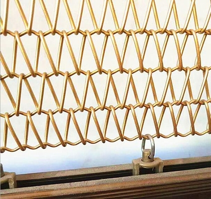 Ein guter Preis. Kettenglied-Vorhang-Aluminiumedelstahl-Spiralen-Metallmasche des Kamin-Schirm-20mm Online