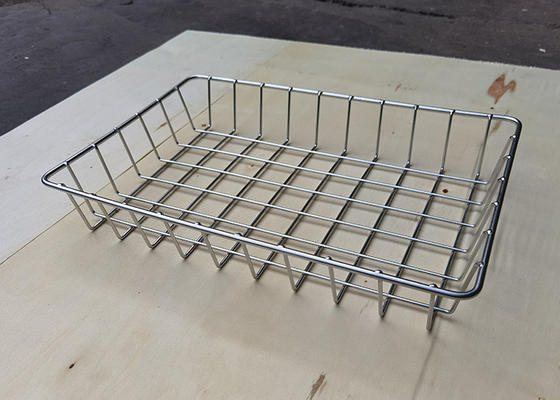 Ein guter Preis. Stapeln Flachdraht-Mesh Basket Food Grade Customized-Größen-des Brotes des Edelstahl-316 Online