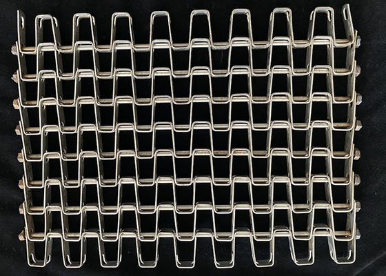 Ein guter Preis. Bienenwaben-Flachdraht Mesh Conveyor Belt For Food, der Tunnel Oven Drying Baking verarbeitet Online